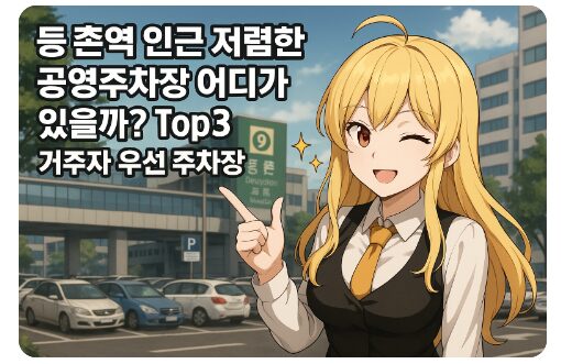등촌역 인근 저렴한 공영주차장 어디가 있을까? Top3 거주자 우선 주차장