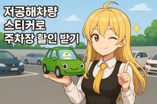 저공해 차량 스티커 주차장 할인 어떻게 받을 수 있을까?