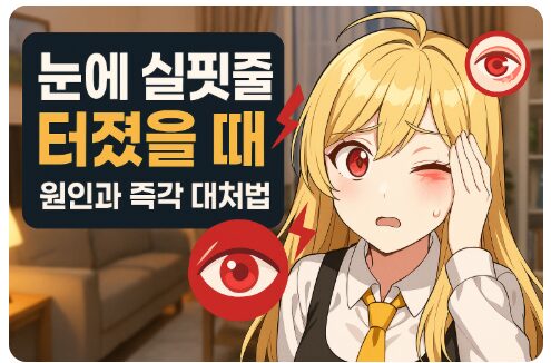 결막하출혈(실핏줄 파열), 걱정된다면? 증상부터 관리까지 가이드