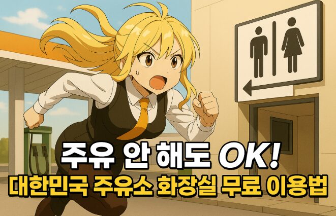 운전 중 화장실이 급할 때! 주유소 화장실 무료 이용 꿀팁 총정리