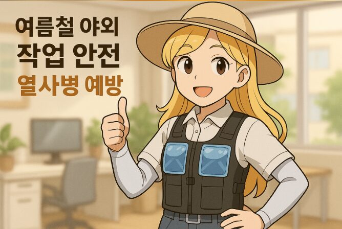 여름철 야외 작업 안전 열사병 어떻게 예방하지?
