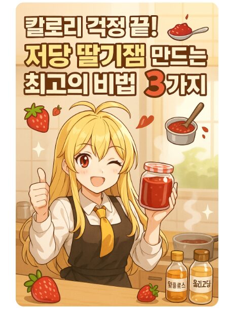 칼로리 걱정 끝! 저당 딸기잼 만드는 최고의 비법 3가지