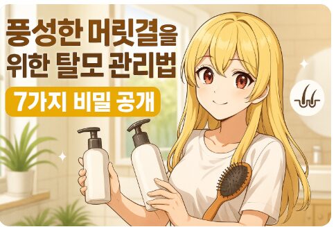 풍성한 머릿결을 위한 탈모 관리법 7가지 비밀 공개