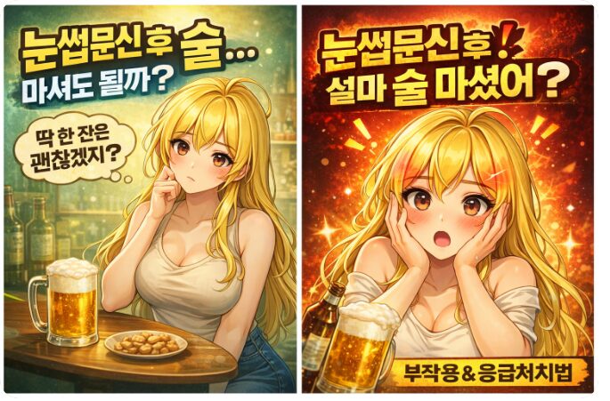 눈썹문신 술 마셔도 될까? 시술 후 음주 시 발생하는 부작용과 관리법